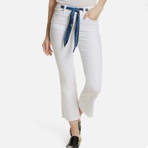 Free People We The Free Blue Pants Bandana Belt High Rise Women’s 26 Boho